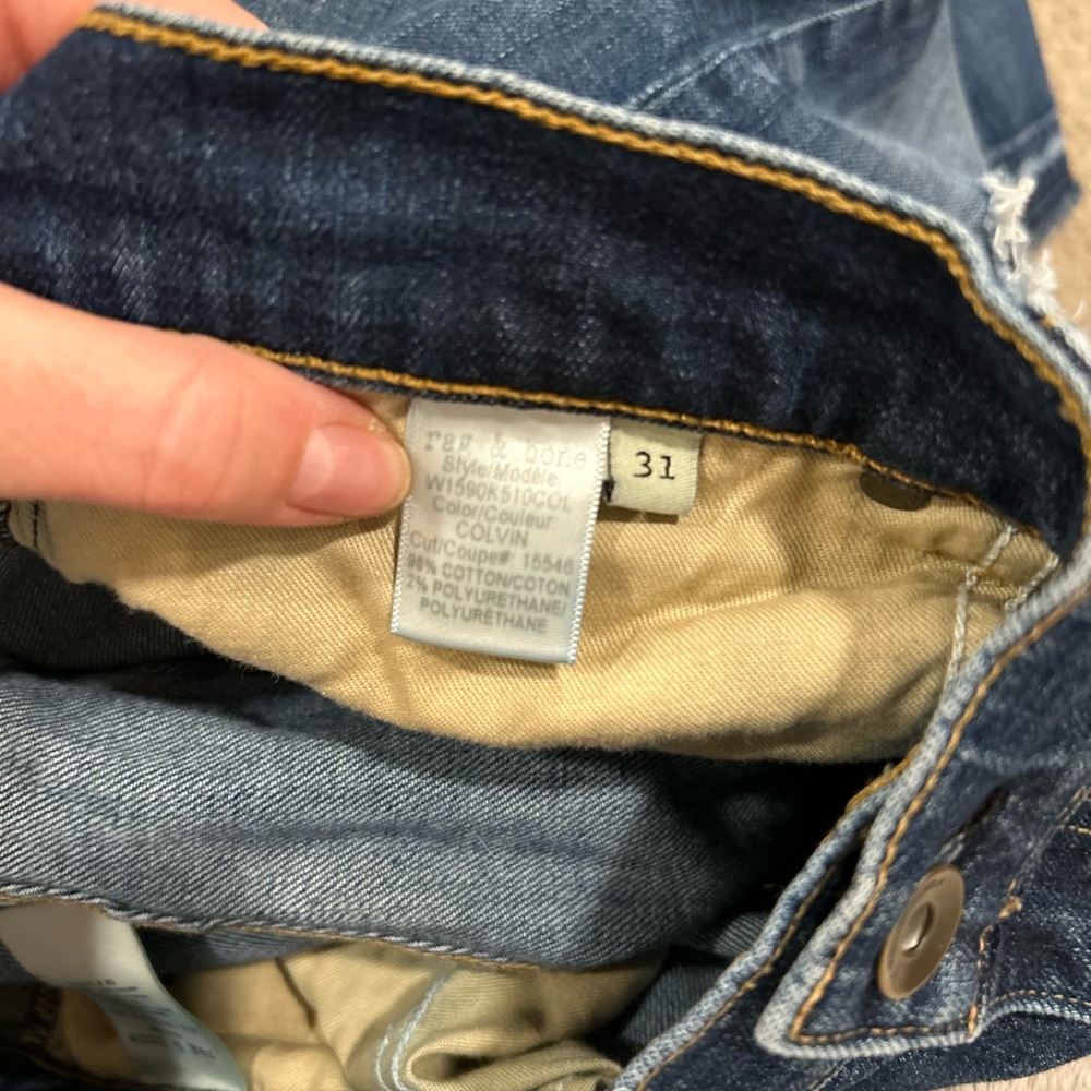 rag & bone Distressed Blue Skinny Jeans - Picture 5 of 7